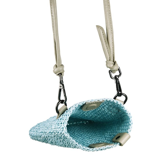 Preview: SEABREEZE MOBILE RAFFIA-LIGHT BLUE Smartphone Tasche
